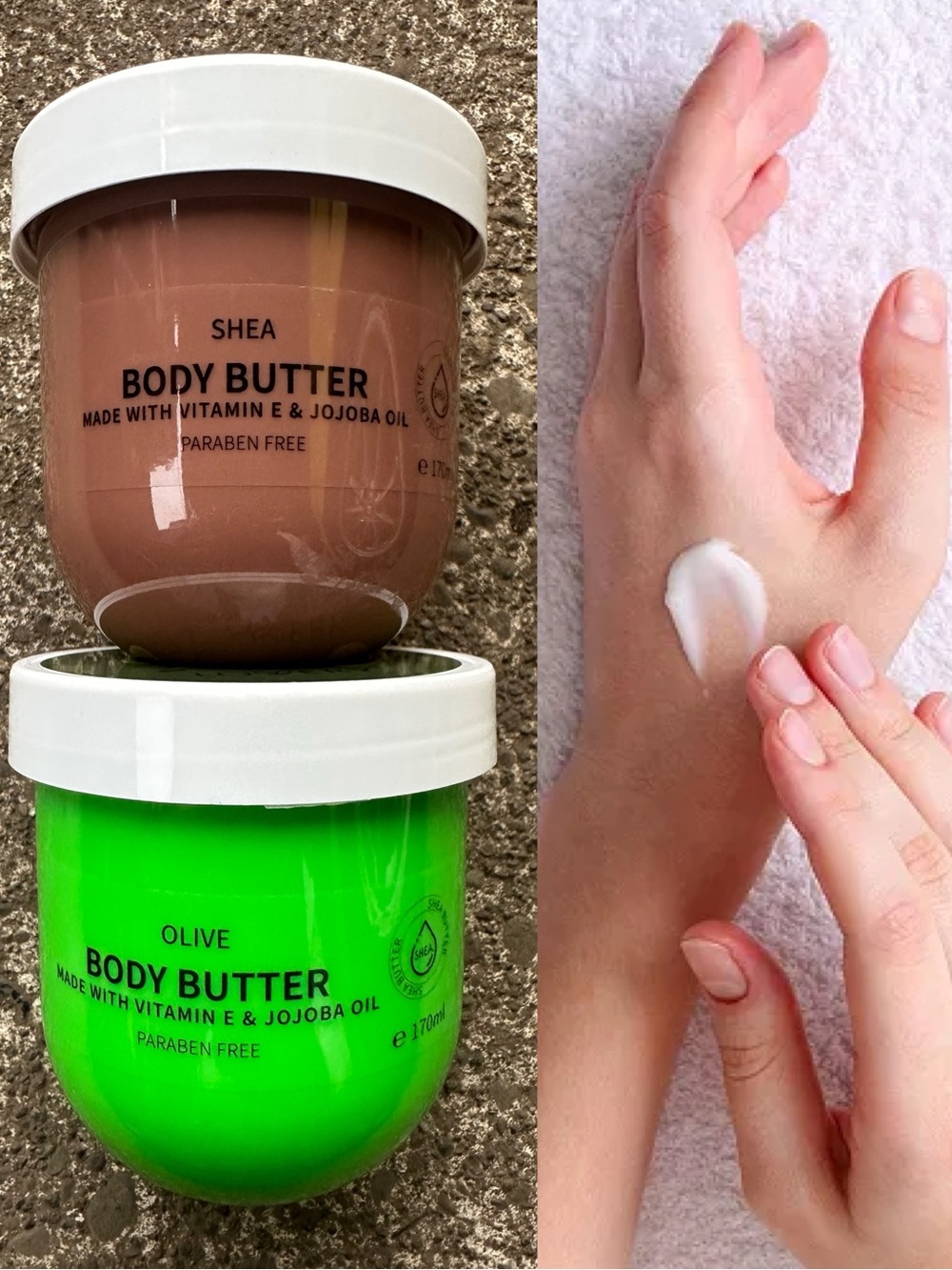 Lovery Olive Shea Whipped Body Butter Lotion Set of 2